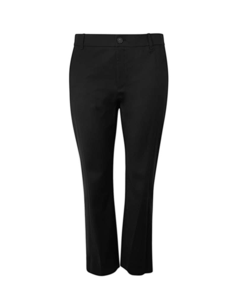 Front of a size 14 Cigarette Trouser in BLACK by Vince. | dia_product_style_image_id:290539